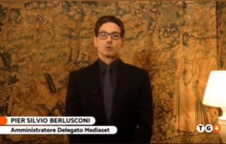 Pier Silvio Berlusconi lacrime