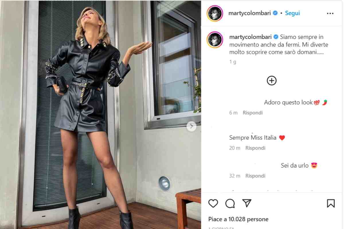 L'abito di Martina Colombari