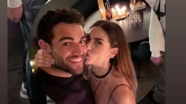 Melissa Satta e Berrettini festa