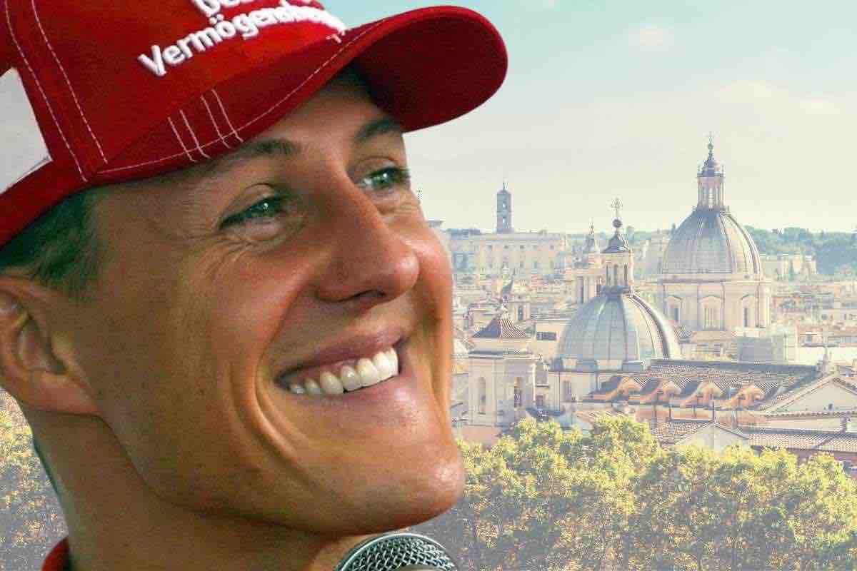 Michael Schumacher per le vie di Roma