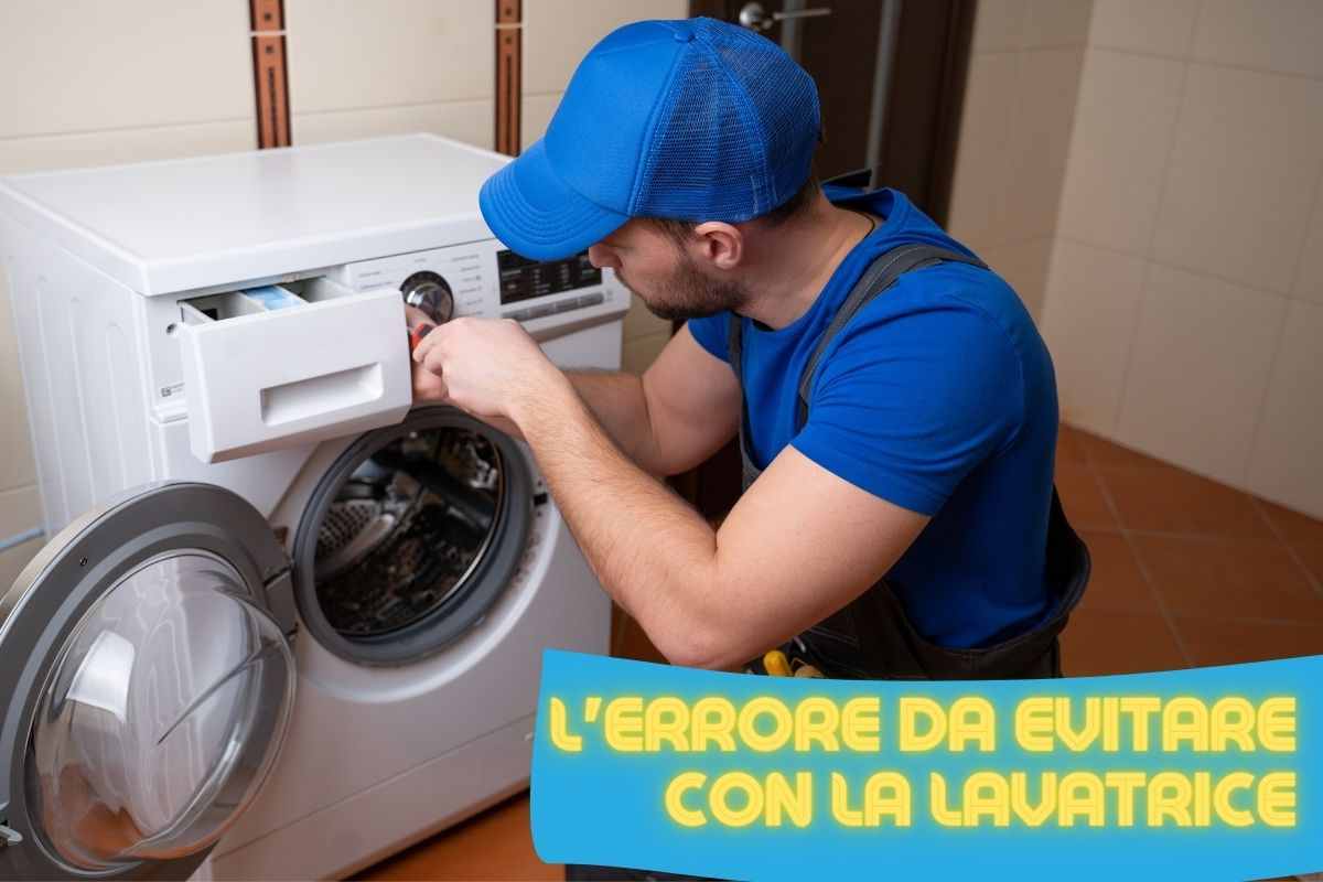 errore che può rompere la lavatrice