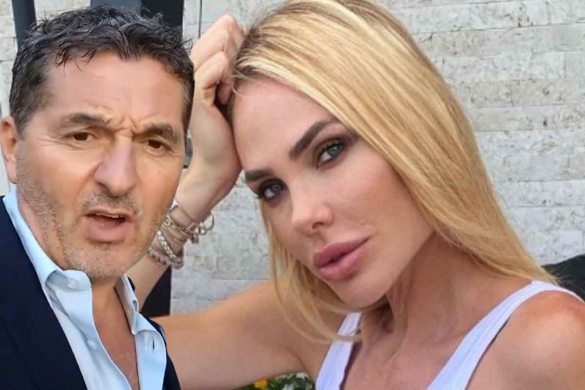 Ilary Blasi e Teo Mammucari primo piano