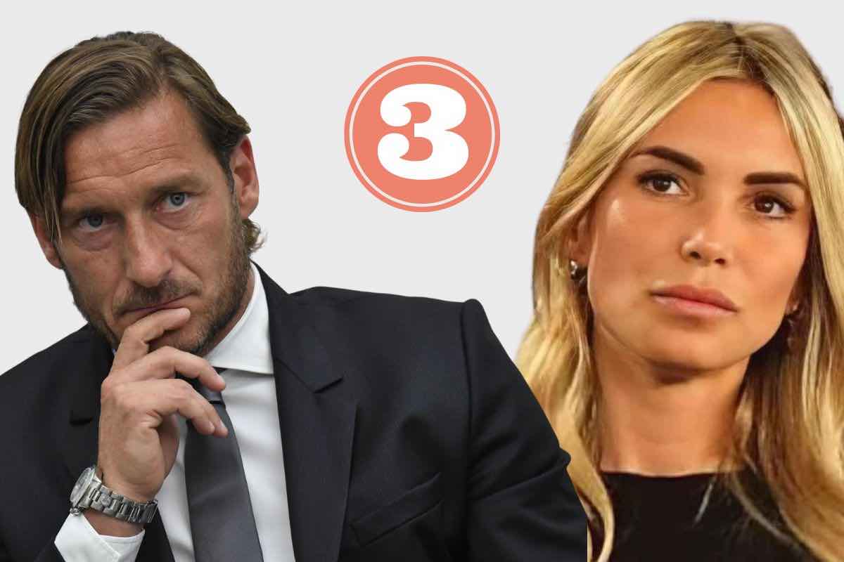 Francesco Totti Noemi Bocchi saranno in tre