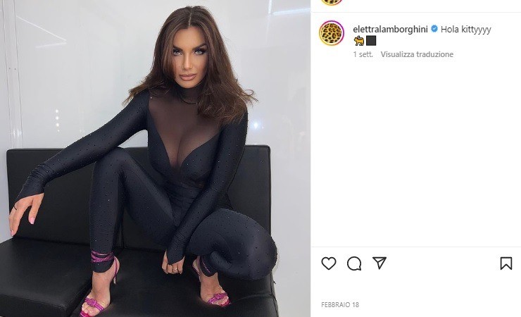 Elettra Lamborghini trasparenza