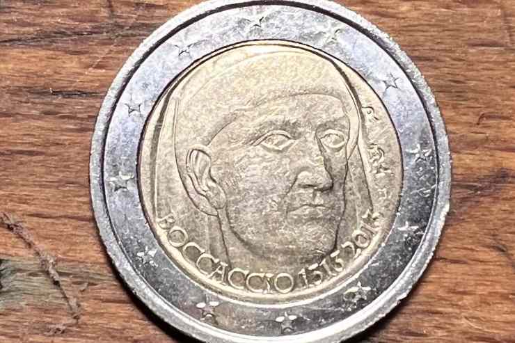 Moneta due euro Boccaccio 