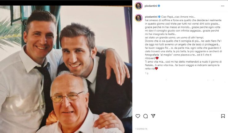 Pio D'antini post lutto