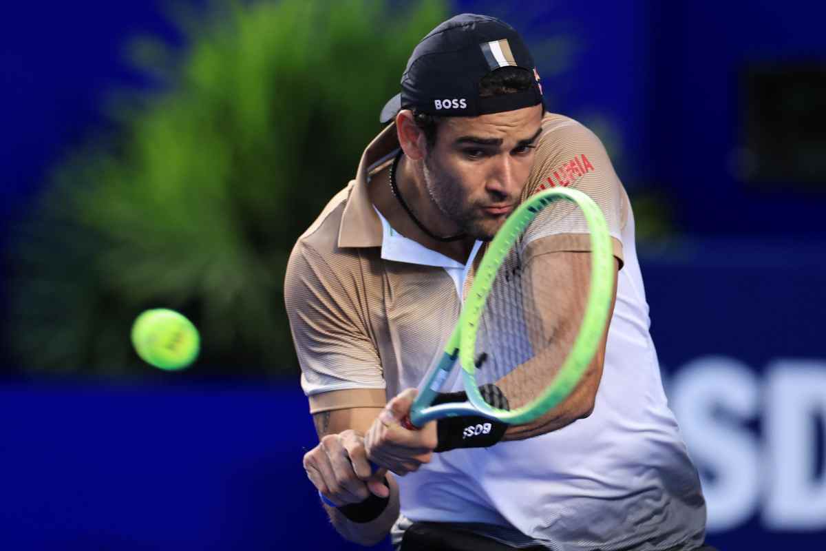 Matteo Berrettini quando torna in campo