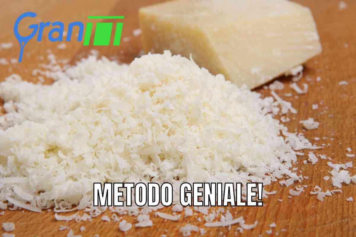 Grattugiare il parmigiano senza sporcare