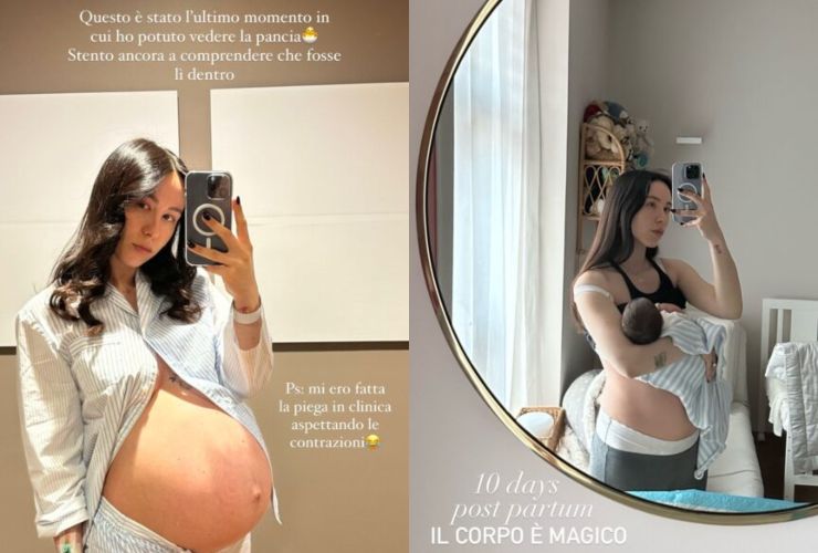 Aurora Ramazzotti, le foto del suo corpo pre e post parto