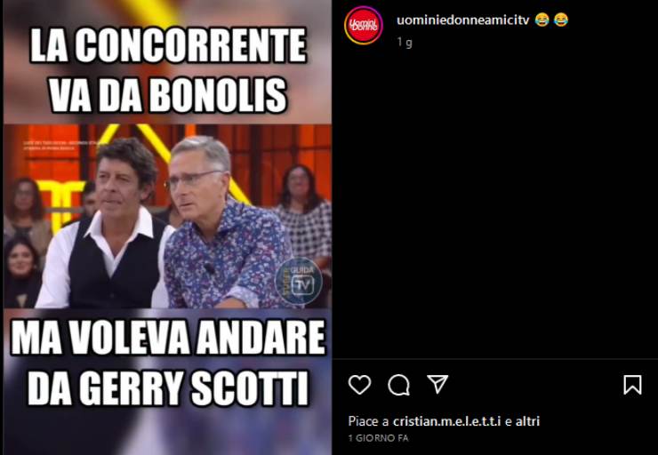 Paolo Bonolis gelato dalla concorrente