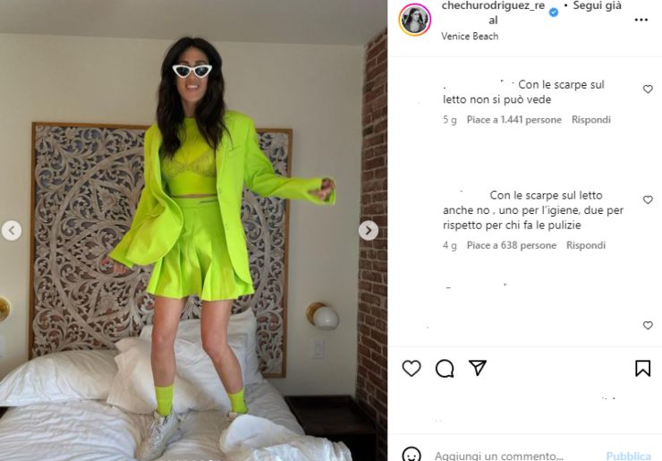 cecilia rodriguez critiche gesto 