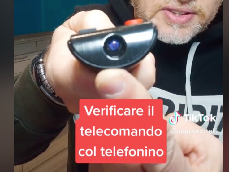  Come verificare il funzionamento del telecomando, il video Tik Tok 