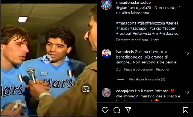 Video inedito di Maradona