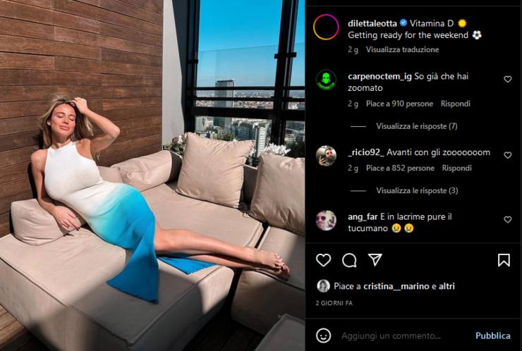 Diletta Leotta sesso bebè