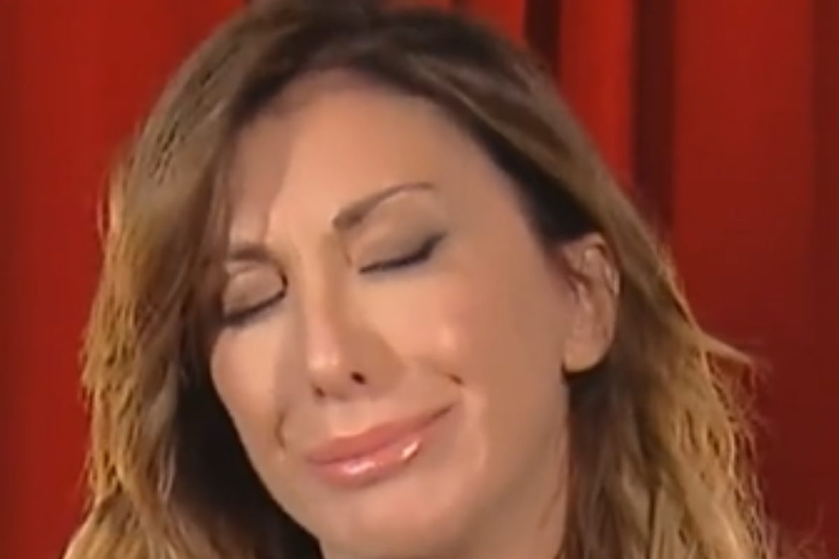 Sabrina Salerno in lacrime