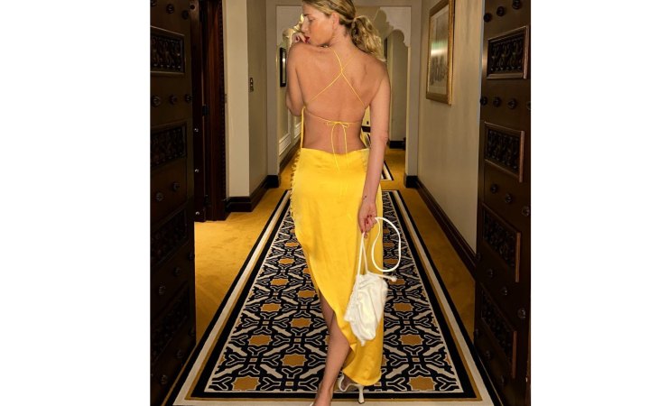 alessia marcuzzi abitino giallo