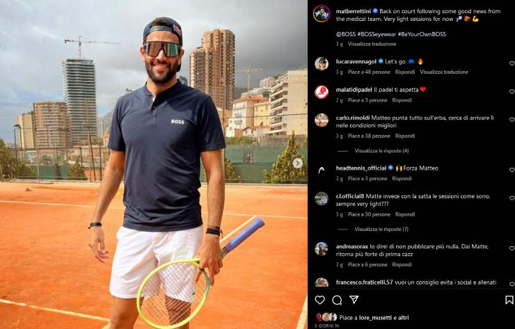 Quando rientra Berrettini