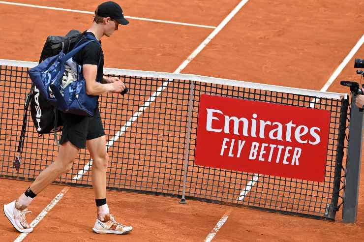 Sinner flop agli Internazionali di Roma