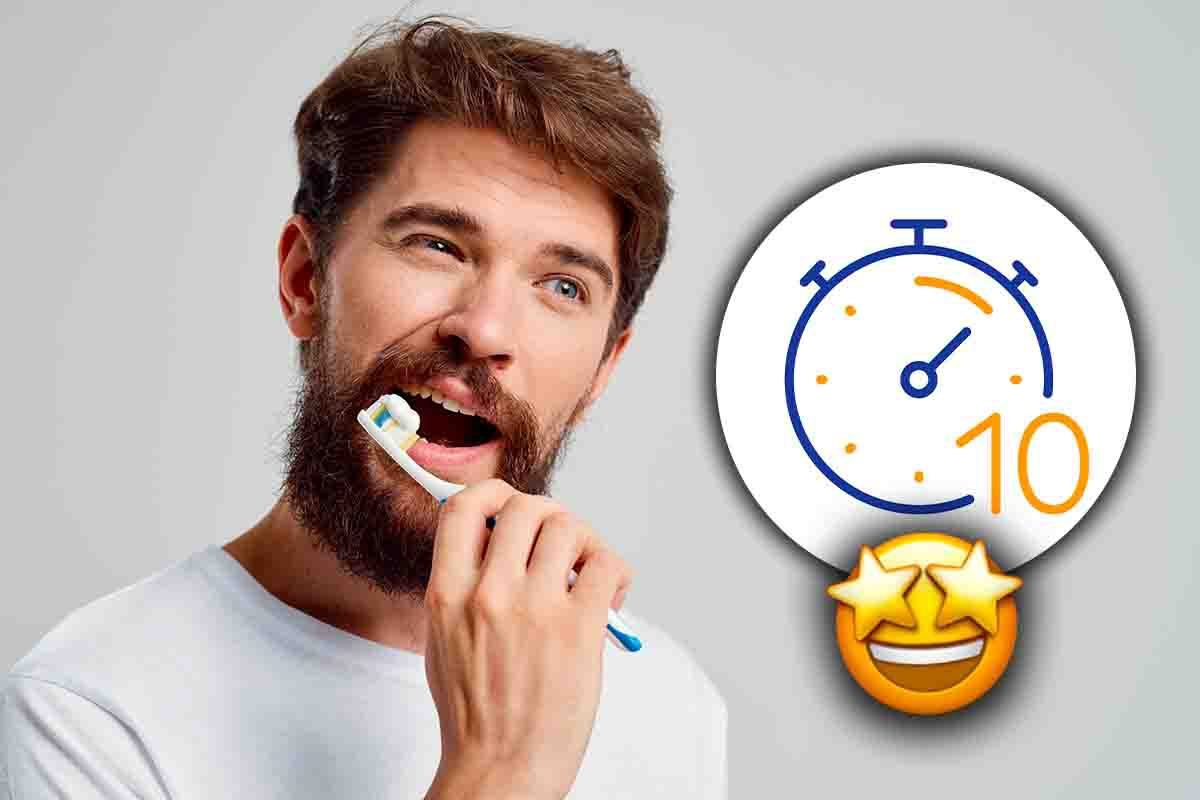 Denti: lavarli perfettamente in 10 secondi