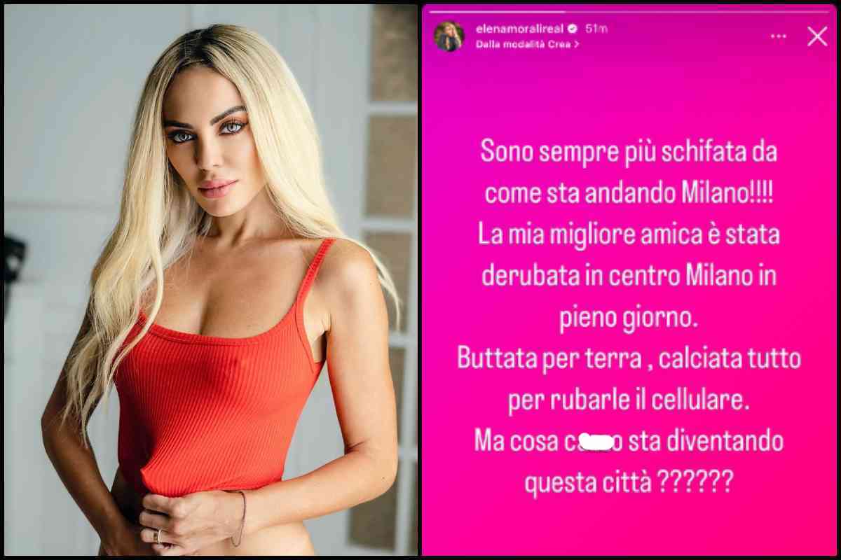 Elena Morali denuncia un furto a Milano