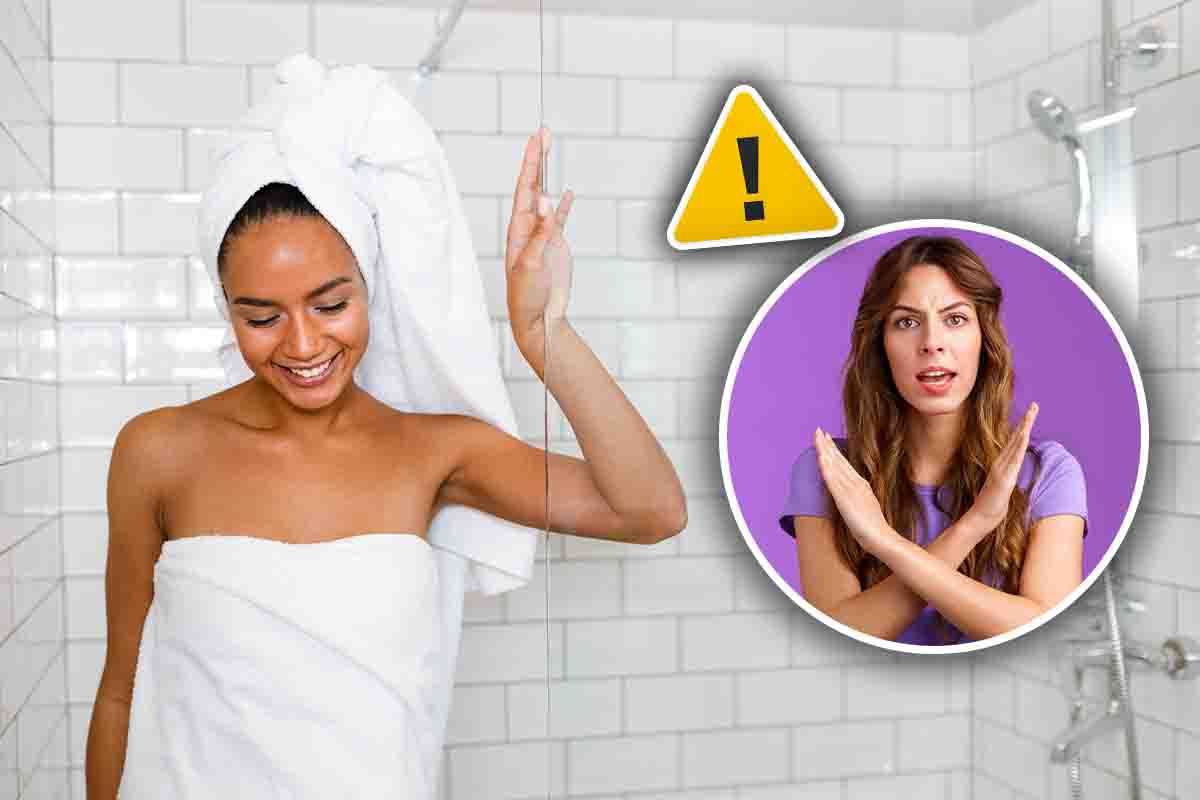 Errori da evitare durante la doccia