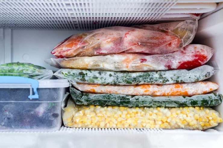 I tempi di conservazione in freezer di frutta e verdura