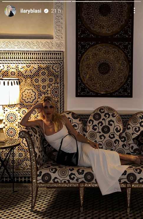 ilary blasi abito bianco 