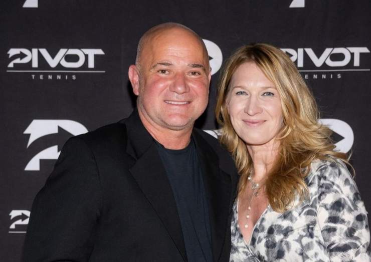André Agassi e Steffi Graf oggi