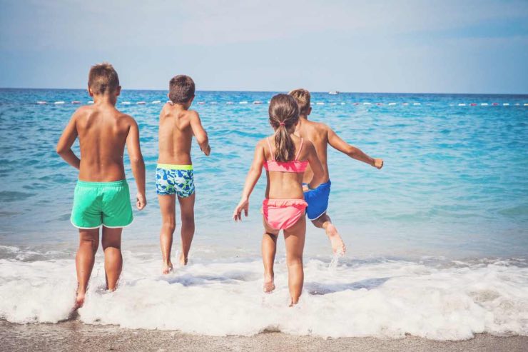 Attenzione ai bambini in spiaggia
