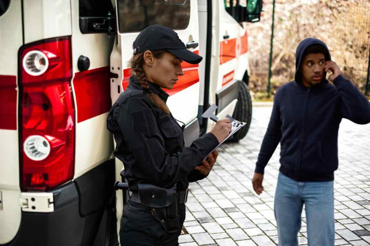 cosa fare con l'ambulanza in strada