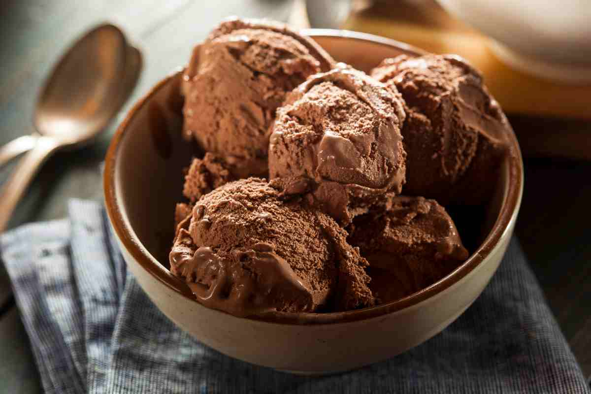 Gelato al cioccolato a dieta