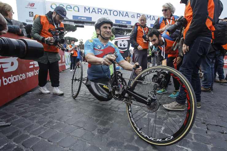 Alex Zanardi, l'incidente in handbike