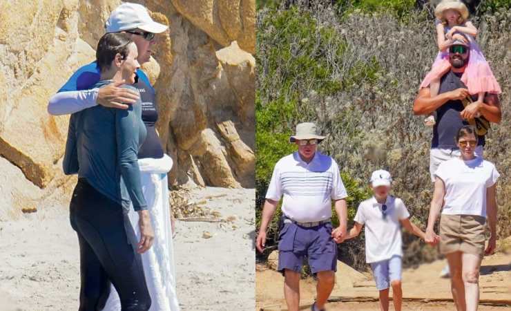 Charlene e Alberto di Monaco durante le loro vacanze