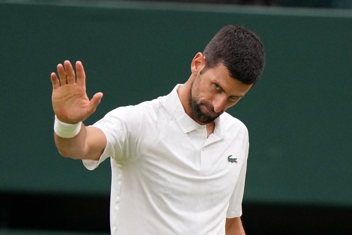 Novak Djokovic a cena con il campione