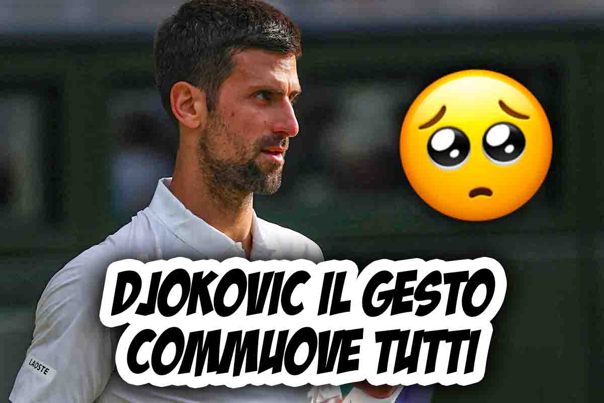 Novak Djokovic, gesto commovente durante le vacanze