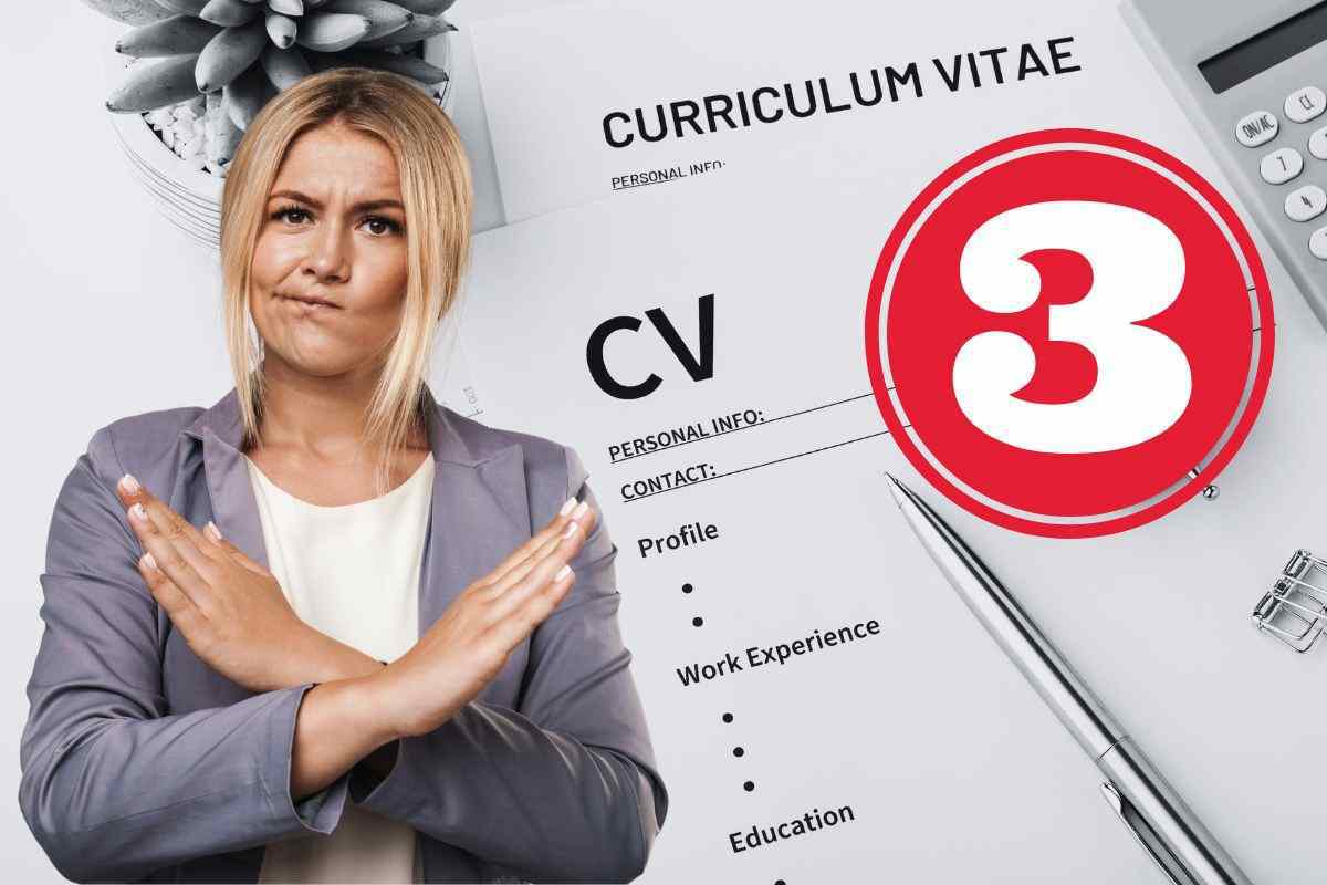 errori evitare stesura curriculum vitae