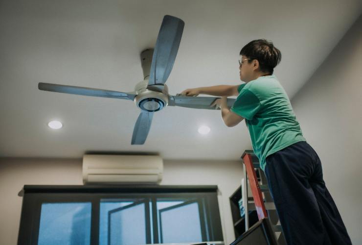 attivare la modalità invernale del ventilatore