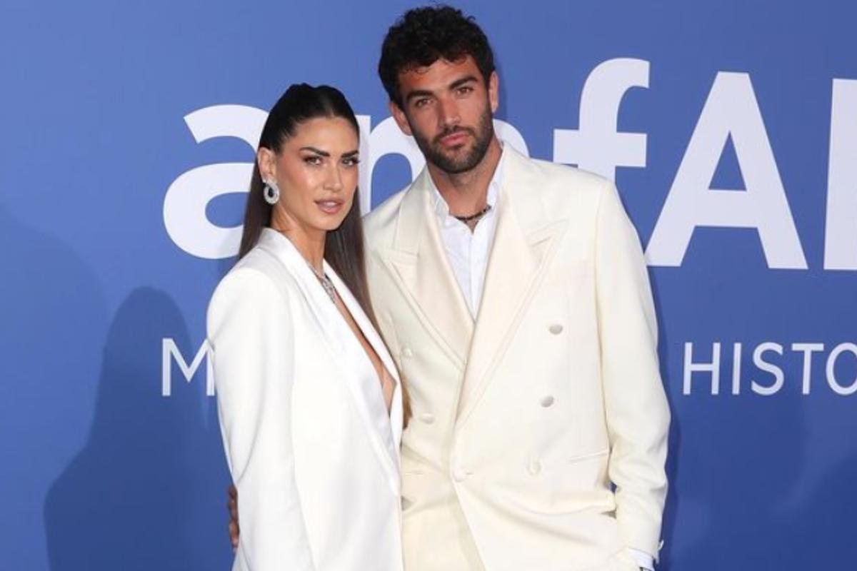 Melissa Satta e Matteo Berrettini alla Fashion Week