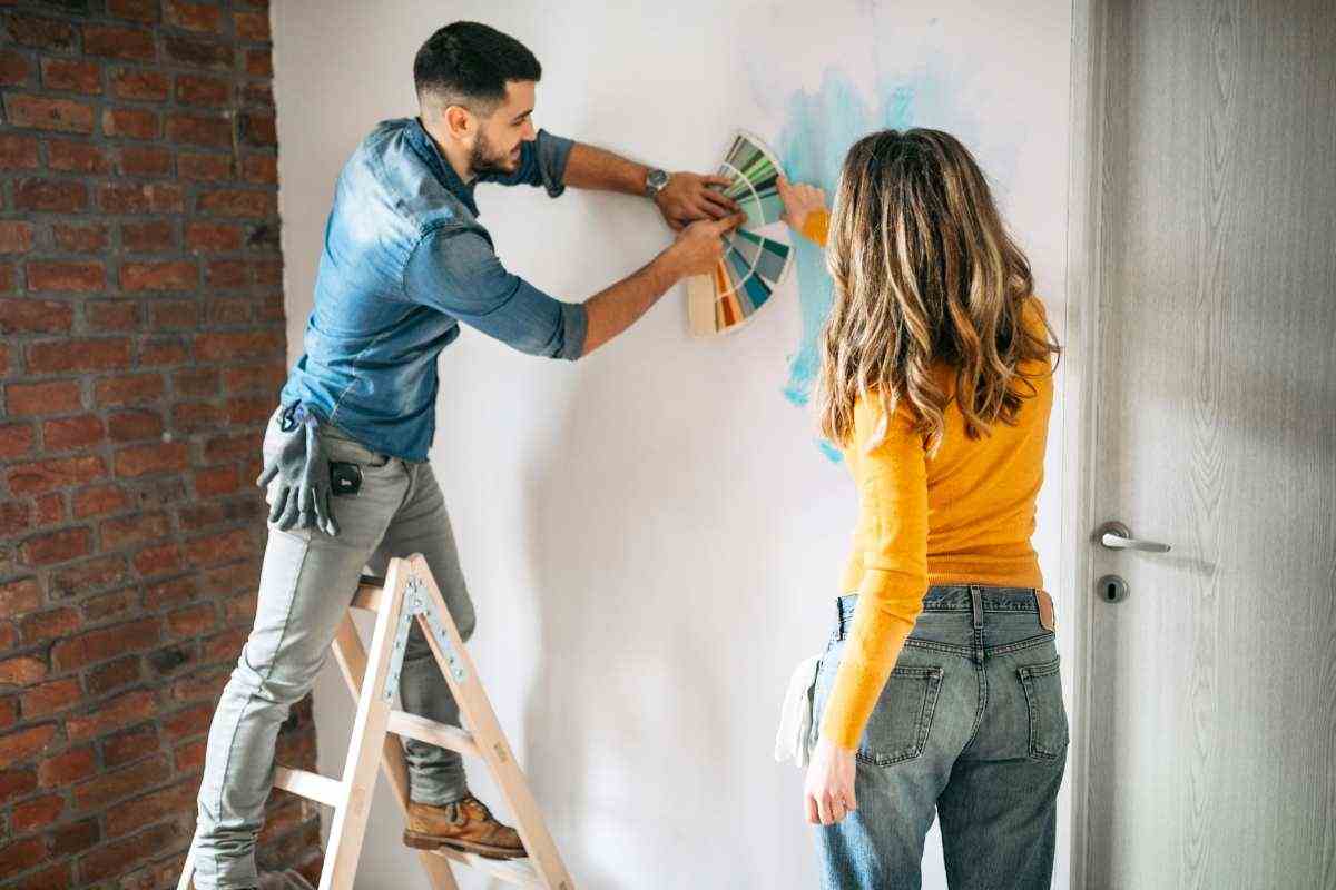 come risparmiare tintura pareti
