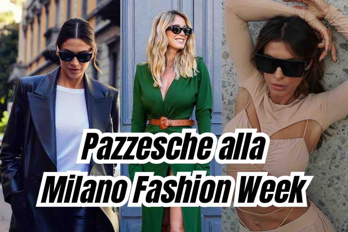 leotta, satta e Canalis alla fashion week