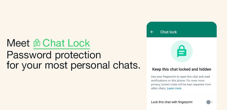 è possibile impostare un lucchetto per le chat su whatsapp