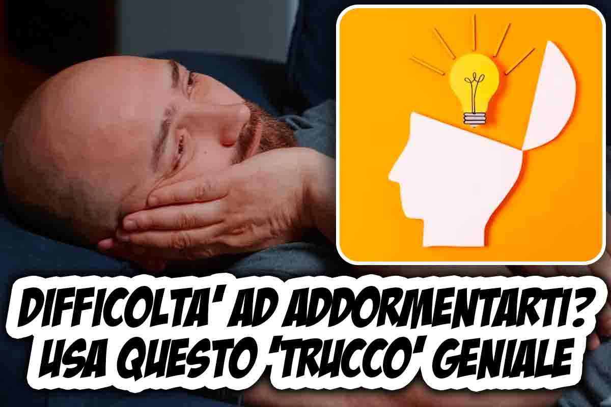 trucco per chi ha difficoltà a dormire