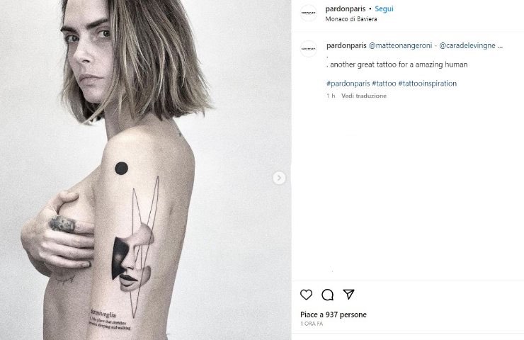 errore tatuaggio cara delevingne