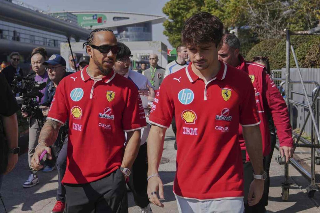 Lewis Hamilton e Charles Leclerc