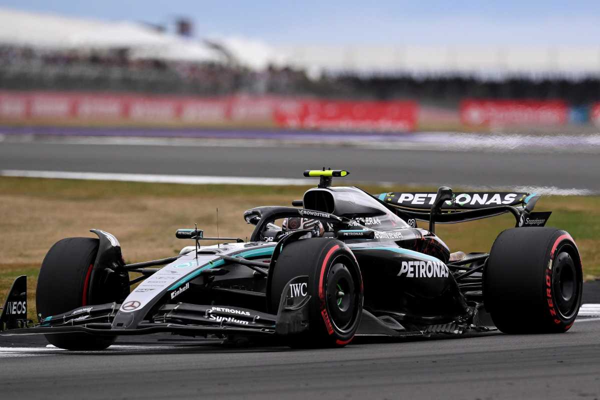 Kimi Antonelli a bordo della Mercedes